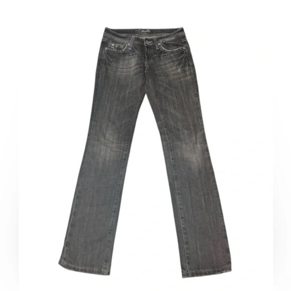 y2K MISS ME - Low Rise gray Wash straight Leg Jeans sz 25 - Picture 7 of 7